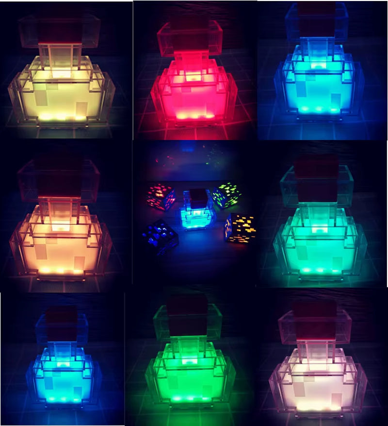 Brownstone Flashlight LED Night Light Bedroom Decorative Light Color Changing Bottle Weapon USB Charging with Buckle Kids Gift